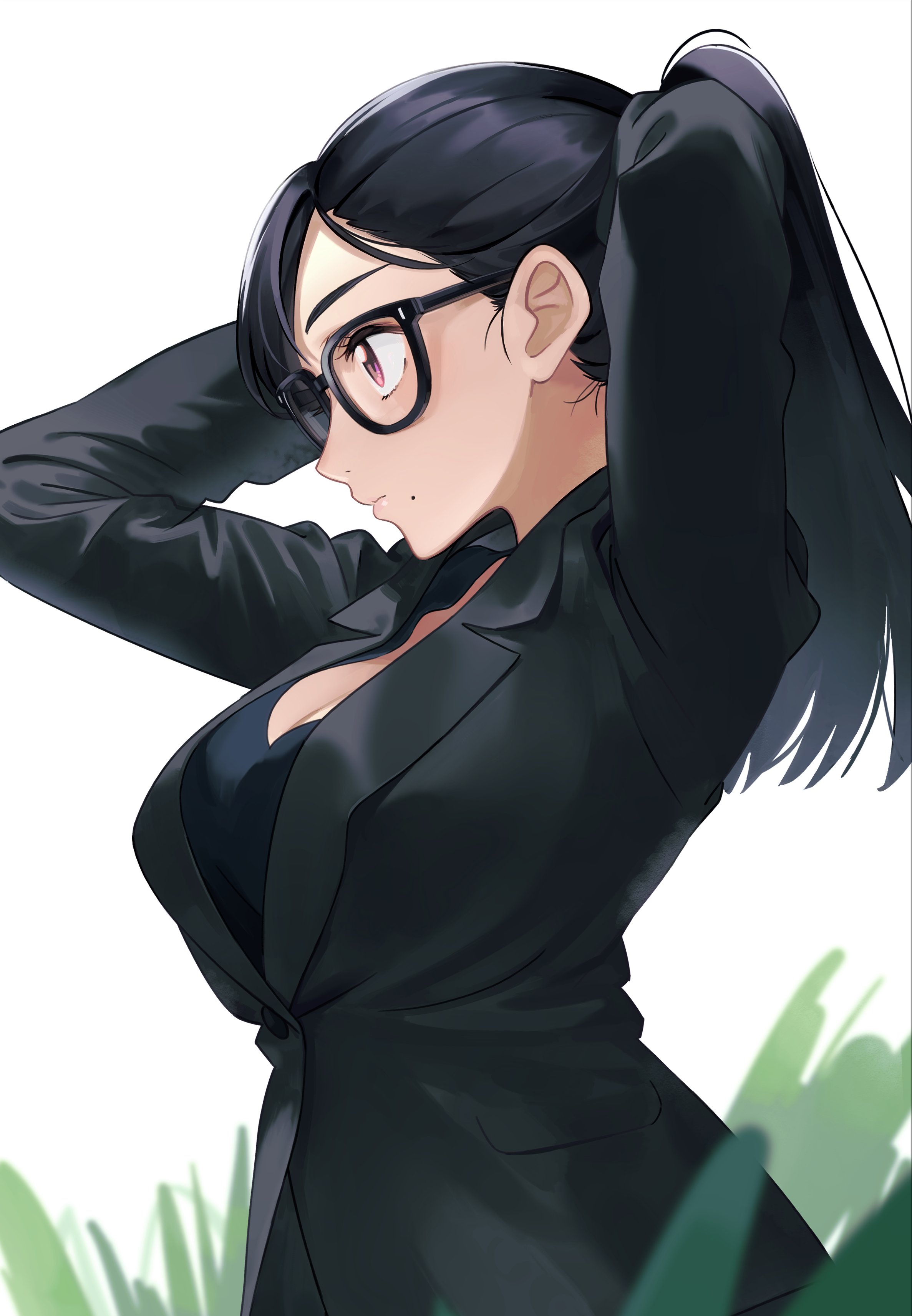 Kojy Summer Time Render Minakata Hizuru Business Suit Cleavage Megane Tagme 743804 Yandere 1955